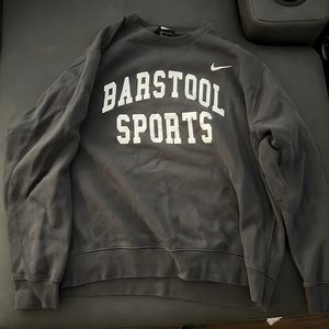 NIKE X BARSTOOL GREY SWEATSHIRT